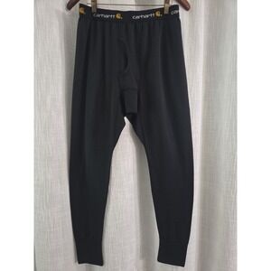 Carhartt Force Thermal Tapered Waffle Pants Joggers Black Men's Large